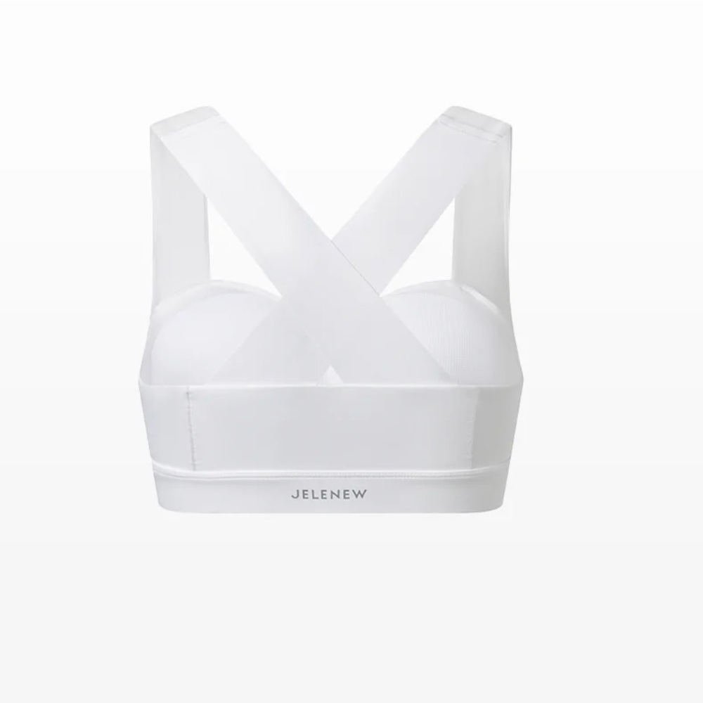 Jelenew White sports bra